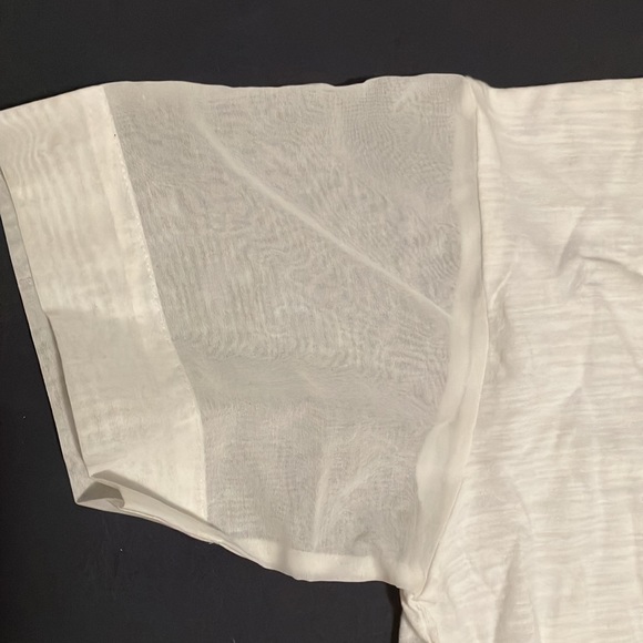 YOSHI KONDO Paris White tshirt size small. 100% cotton with see through inserts - Picture 2 of 6